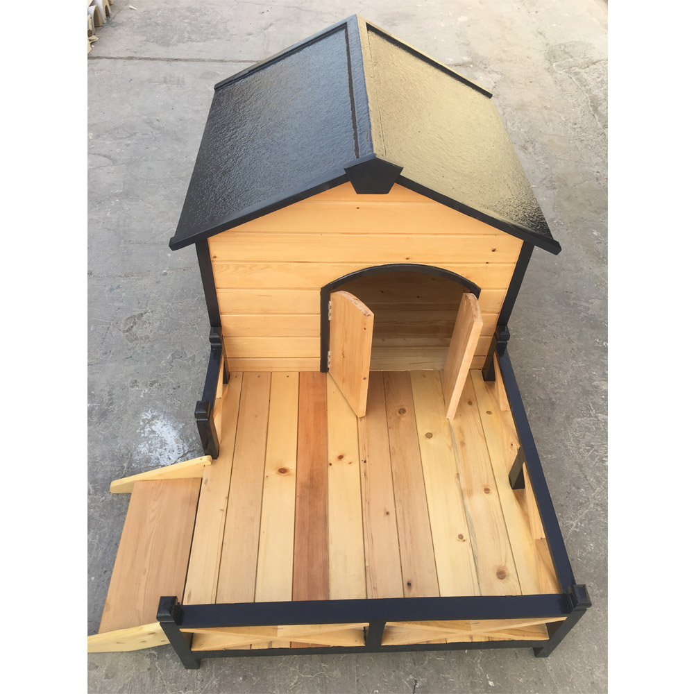 Dog House With Porch Deck in Dubai, UAE Best Outdoor Dog Houses
