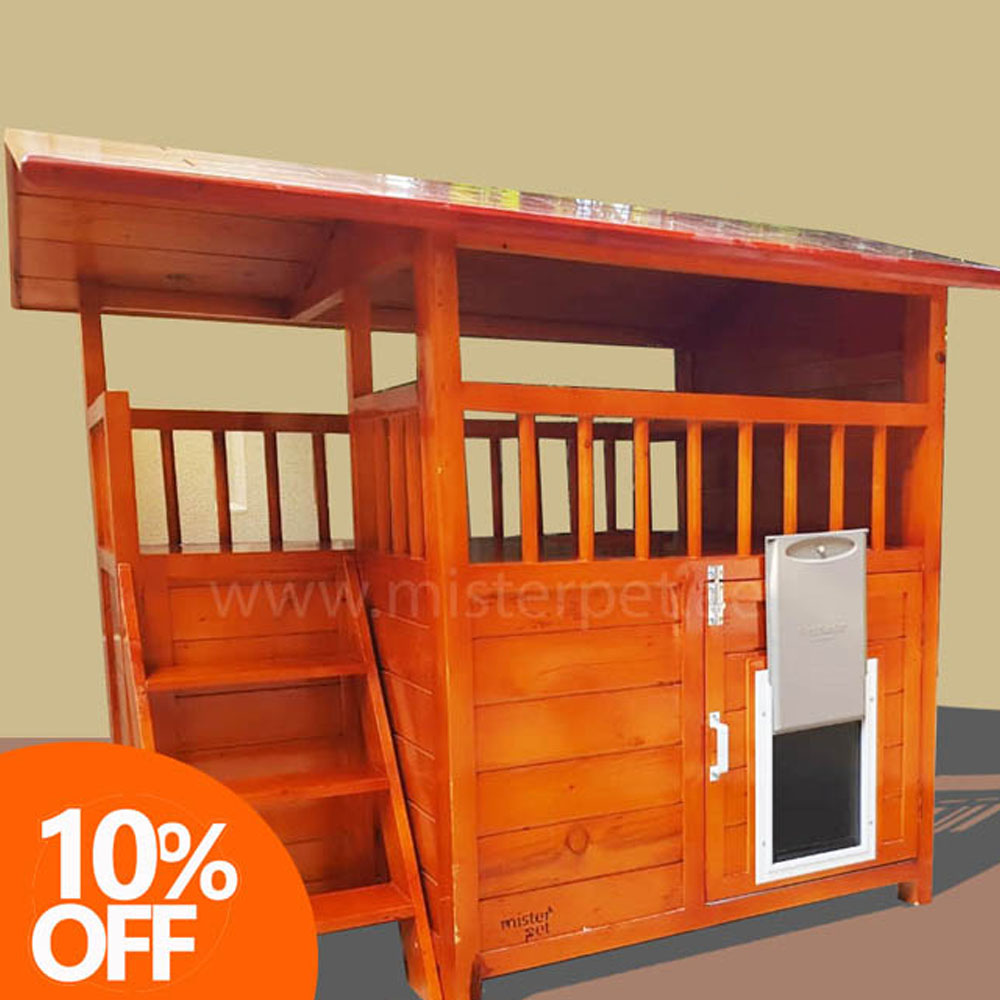 Wooden Dog House Abu Dhabi, Dubai & UAE Dog House with Rooftop