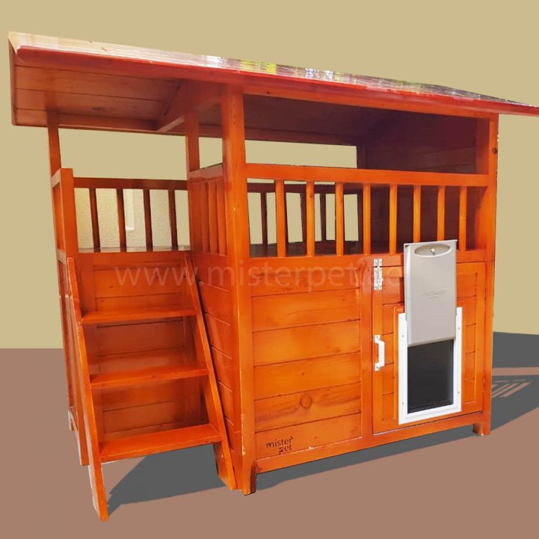 Wooden Dog House Abu Dhabi, Dubai & UAE Dog House with Rooftop