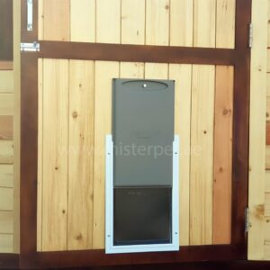 Large Outdoor Wooden Cat House With Shelves & AC - Image 7